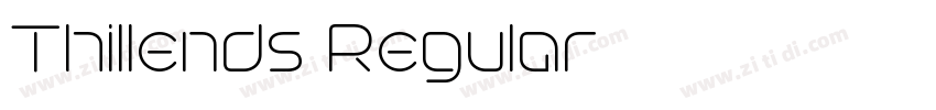Thillends Regular字体转换 Thillends Regular字体转换